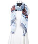 Milticolor Floral Printed Viscose Scarf