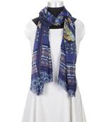 Milticolor Floral Printed Viscose Scarf