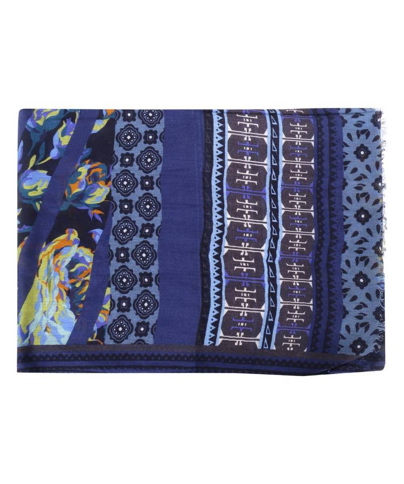 Milticolor Floral Printed Viscose Scarf