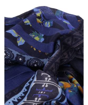 Milticolor Floral Printed Viscose Scarf 4
