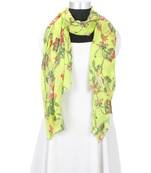 Milticolor Floral Printed Viscose Scarf