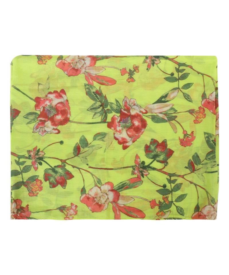 Milticolor Floral Printed Viscose Scarf