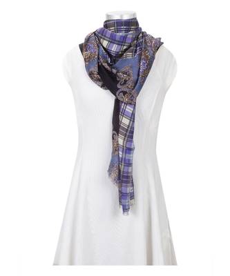 Milticolor Floral Printed Viscose Scarf 2