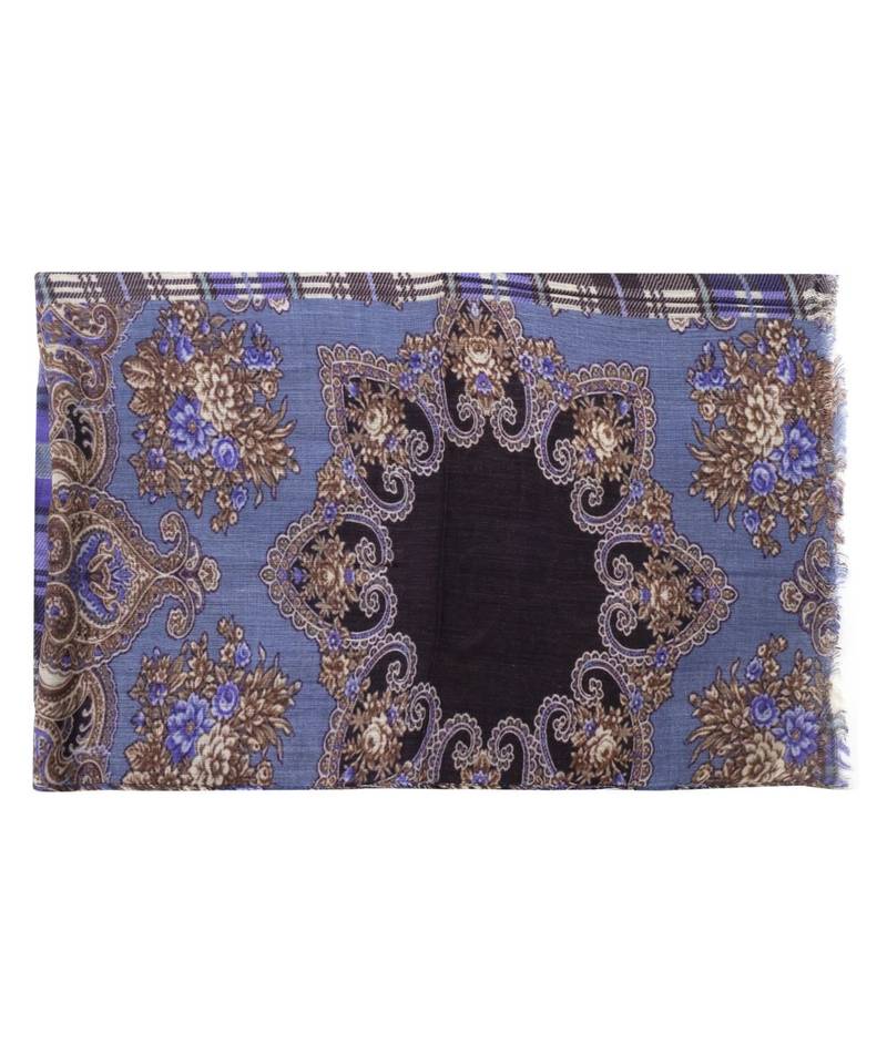 Milticolor Floral Printed Viscose Scarf