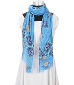 Milticolor Floral Printed Viscose Scarf