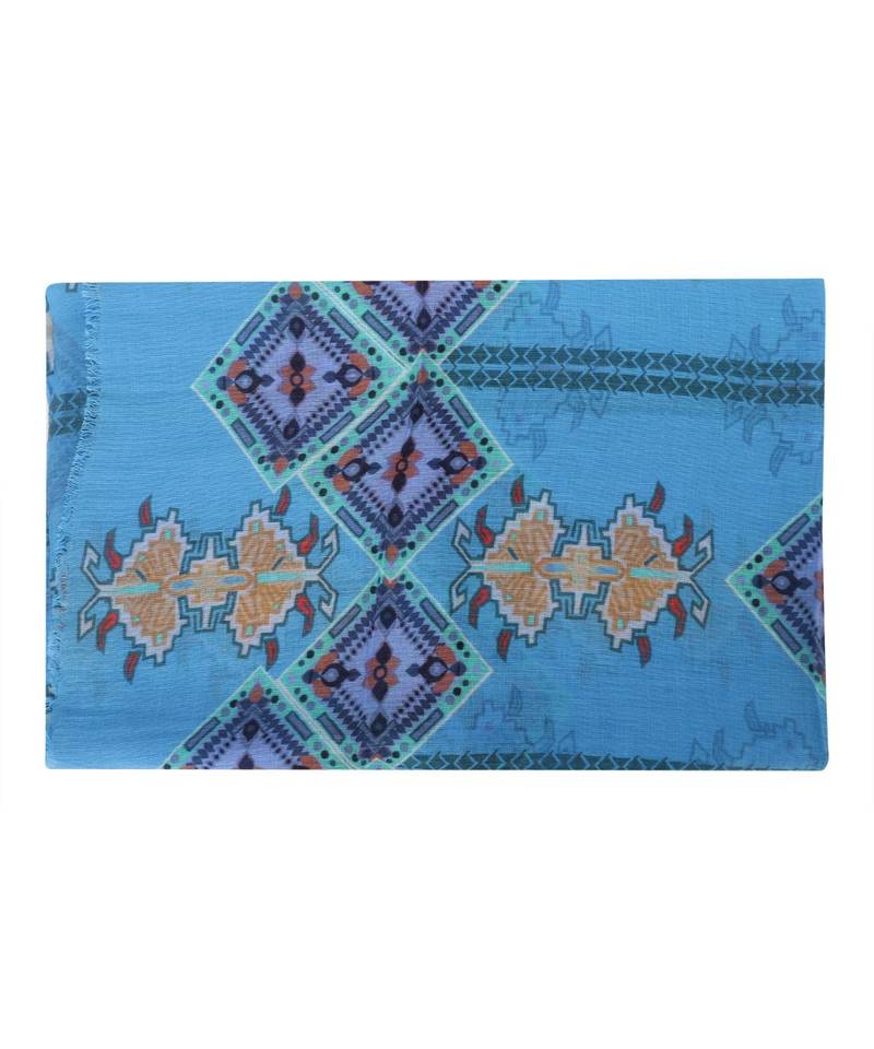 Milticolor Floral Printed Viscose Scarf