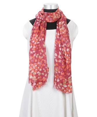 Milticolor Floral Printed Viscose Scarf 1