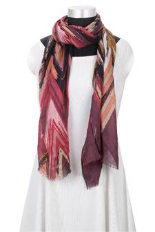 Milticolor Floral Printed Viscose Scarf