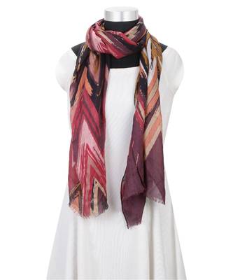 Milticolor Floral Printed Viscose Scarf 1
