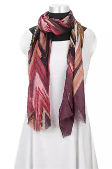 Milticolor Floral Printed Viscose Scarf