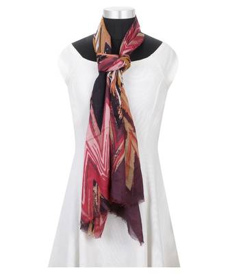 Milticolor Floral Printed Viscose Scarf 2