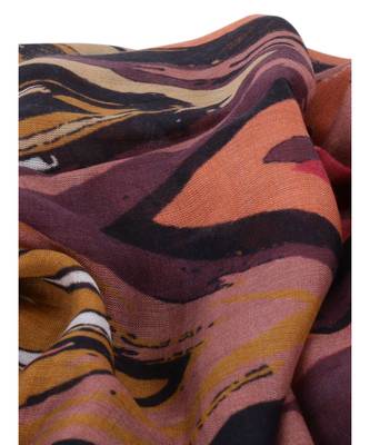 Milticolor Floral Printed Viscose Scarf 3