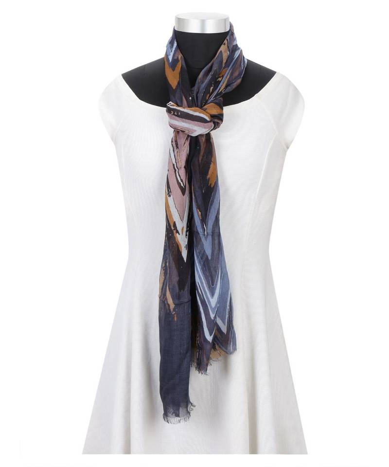 Milticolor Floral Printed Viscose Scarf