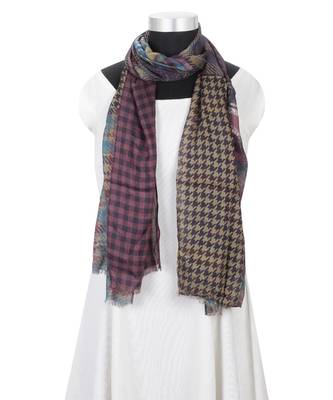 Milticolor Floral Printed Viscose Scarf 1