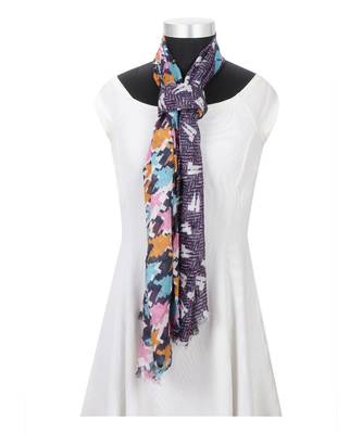 Milticolor Floral Printed Viscose Scarf 2