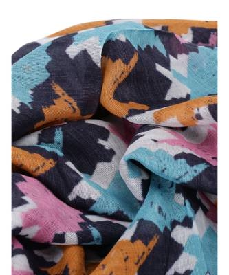 Milticolor Floral Printed Viscose Scarf 4