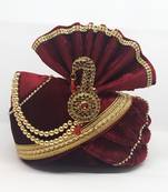 Groom Maroon Safa Turban