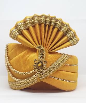 Gold Traditional Safa Turban 1