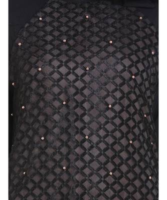 Black brasso polyester abaya 5