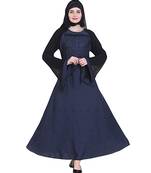 Blue brasso art silk abaya