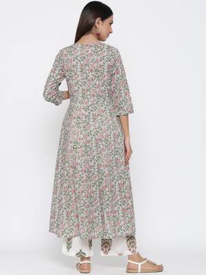 Grey embroidered cotton salwar 3