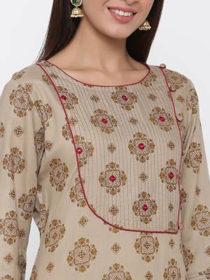 Grey embroidered viscose rayon ethnic-kurtis 5