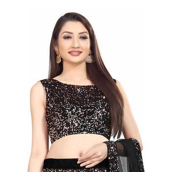 Peach plain velvet semi stitched lehenga 4