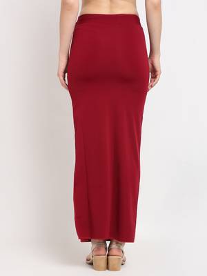 Maroon plain polyester petticoat 3
