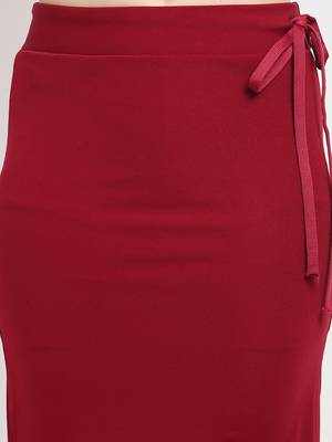 Maroon plain polyester petticoat 4