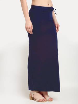 Navy-blue plain polyester petticoat 2