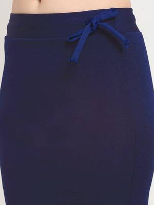 Navy-blue plain polyester petticoat 4