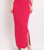 Pink plain polyester petticoat