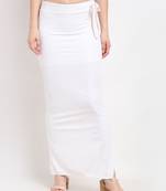 White plain polyester petticoat