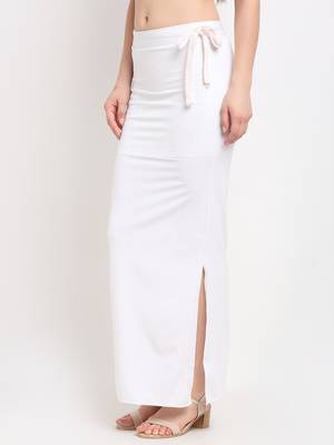 White plain polyester petticoat 2