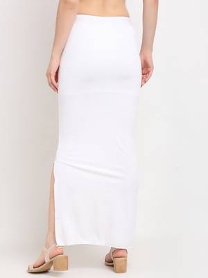 White plain polyester petticoat 3
