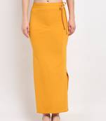 Mustard plain polyester petticoat