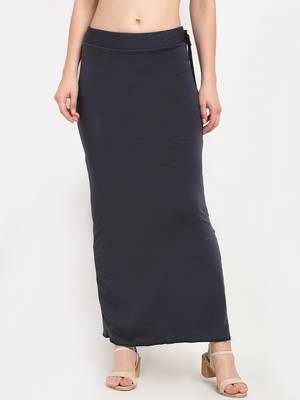 Grey plain polyester petticoat 1