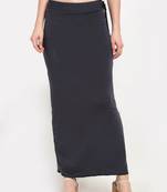 Grey plain polyester petticoat