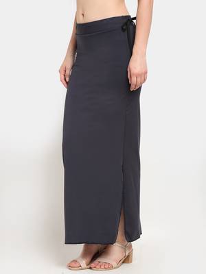 Grey plain polyester petticoat 2