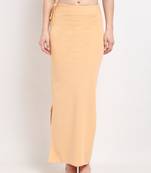 Beige plain polyester petticoat