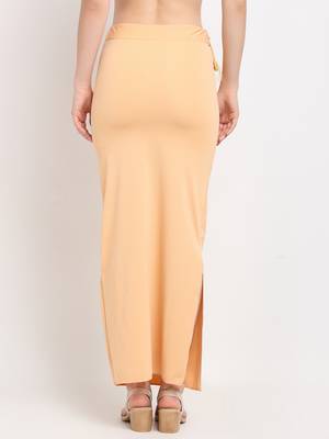 Beige plain polyester petticoat 3