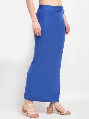 Royal-blue plain polyester petticoat 2