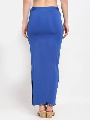 Royal-blue plain polyester petticoat 3