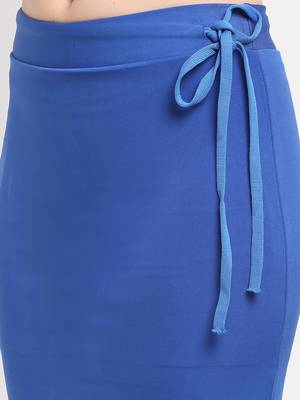 Royal-blue plain polyester petticoat 4