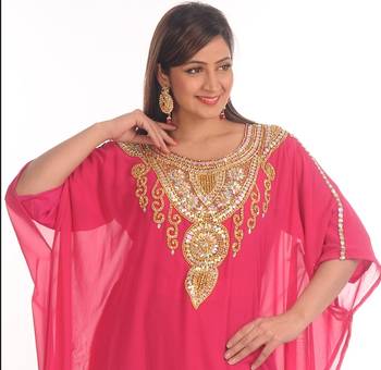 Light Pink Zari Work Farasha 2