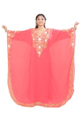 Moroccan Dubai Kaftan Arabic Abaya Maxi Hand Beaded Caftan Farasha Floor Length Party Wear Wedding 1