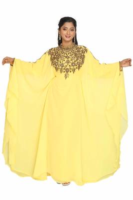 Beautiful Moroccan Dubai Kaftan Arabic Abaya Maxi Hand Beaded Caftan Farasha 1