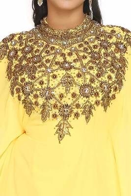 Beautiful Moroccan Dubai Kaftan Arabic Abaya Maxi Hand Beaded Caftan Farasha 2