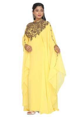 Beautiful Moroccan Dubai Kaftan Arabic Abaya Maxi Hand Beaded Caftan Farasha 3