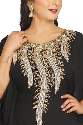 Abaya Maxi Hand Beaded Caftan Farasha Floor Length Party Wedding Gown Beach Stylish Jalabiya Women Dress 2